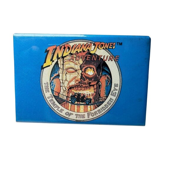 Vintage Indiana Jones Adventure 2" x 3" Fridge Magnet Disneyland Disney Parks - Picture 1 of 3